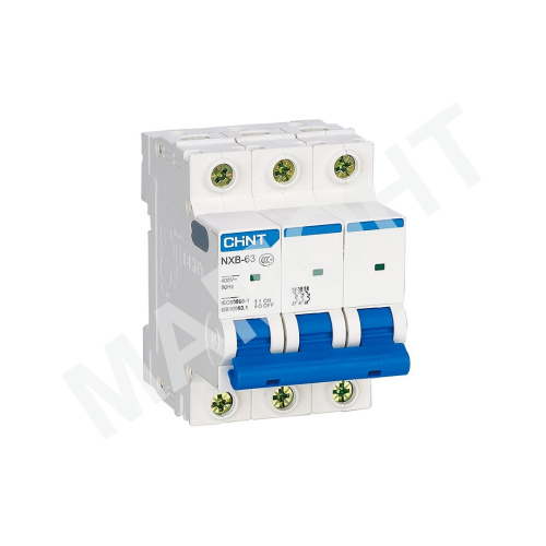 Автоматический выключательChint  NXB-63S 3P, хар. C (R)