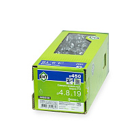 Саморез 4.8 x 19 мм кровельный со сверлом PT3 и резиновой прокладкой, цинк, 450 шт. ЕКТ