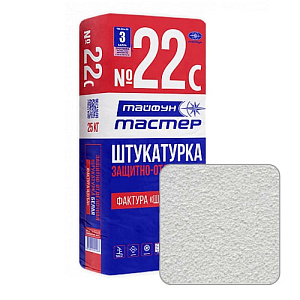 Штукатурка ''шуба'' Тайфун Мастер №22С под окраску, 25 кг