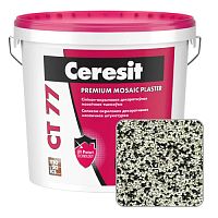 Штукатурка мозаичная силикон-акриловая Ceresit CT 77, TIBET 3, 25 кг