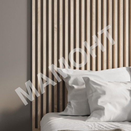 Интерьерная рейка МДФ STELLA Ривьера Дуб Сонома 40 x 30 x 2700 мм - Фото 3