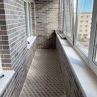 Декоративное покрытие АМК, цвет 200 (серый), имитация кирпича