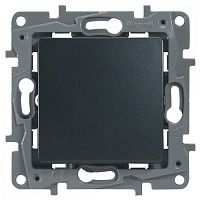 Выключатель Legrand ETIKA 1-клавишный перекрестный, антрацит