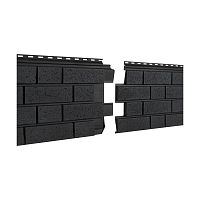 Фасадная панель Ю-Пласт Stone House S-Lock КЛИНКЕР НОРДИК Графитовый