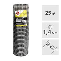 Сетка сварная оцинкованная LIHTAR (1.4 мм, 25,4 x 25,4 мм) 1 x 25 м