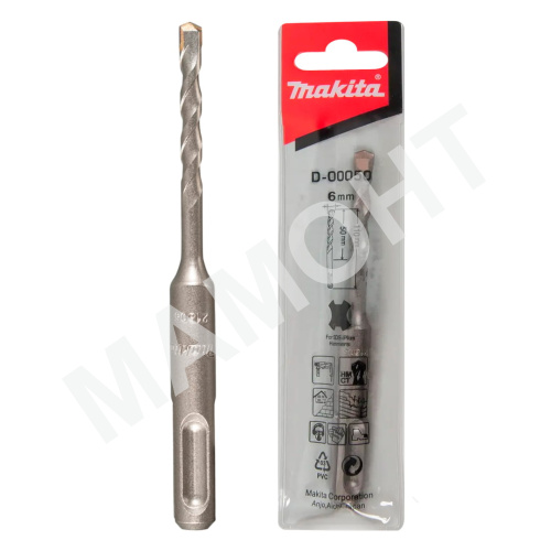 Бур (сверло) 6 х 50 х 110 мм MAKITA (D-00050)