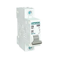 Автоматический выключатель АТРИОН ВА47-29, 1P, хар. С