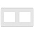 Рамка Legrand INSPIRIA 2-постовая, белый - Превью
