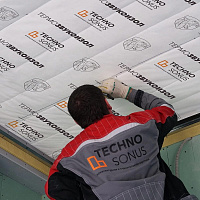 Мат звукопоглощающий ТехноСонус ТермоЗвукоИзол Стандарт 15 мм, 15 м2