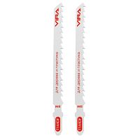 Пилки для лобзика по ламинату, дереву, пластику T144D (2 шт.) VIRA RAGE (552032)