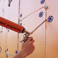 Клей-пена полиуретановая профессиональная для теплоизоляции PENOPLEX FASTFIX, 750 мл