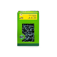 Саморез 4.8 x 35 мм кровельный со сверлом PT1 и резиновой прокладкой, цинк, 200 шт. ЕКТ