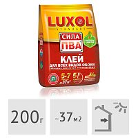 Клей обойный LUXOL Standart Сила ПВА, 200 г