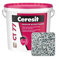 Штукатурка мозаичная силикон-акриловая Ceresit CT 77, CANADA 4, 25 кг