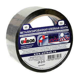 Лента металлизированная клейкая 48 мм х 50 м UNIBOB