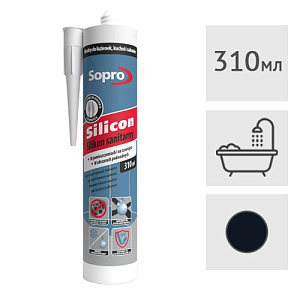 Силиконовый герметик Sopro 208 (96) глубоко чёрный, 310 мл