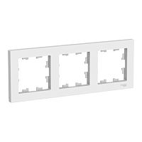 Рамка Systeme Electric ATLASDESIGN 3-постовая, белый