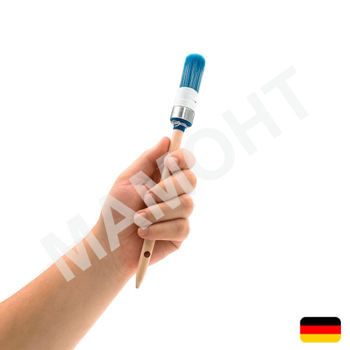 Кисть круглая Solid Pro L, сине-белая, 24 мм МАМОНТ (INS-MMNT-1098)