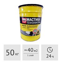 Мастика битумно-полимерная кровельная ТехноНиколь МБПХ (МКТН), 50 кг