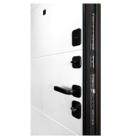 Дверь АРКТИК М Букле графит / Экошагрень белый (ПФ-039) Промет