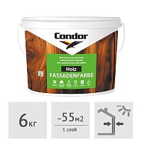 Краска для деревянных фасадов Condor Holz Fassadenfarbe, 6 кг