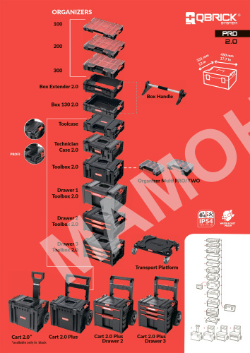 Ящики для инструментов Qbrick System PRO Set 3