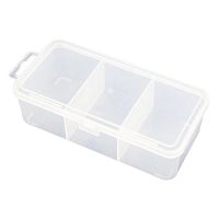 Органайзер прозрачный 160 х 80 х 45 мм, 3 ячейки с подвесом ПРАКТИК (27803550448)