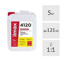 Грунтовка концентрат акриловая ilmax 4120, 5 кг