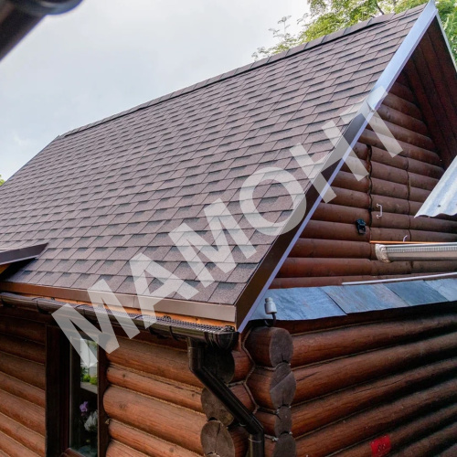 Гибкая черепица многослойная ТЕХНОНИКОЛЬ SHINGLAS Фазенда Коричневый, 2,6 м2