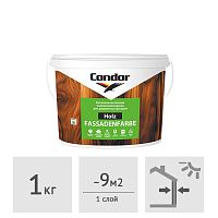 Краска для деревянных фасадов Condor Holz Fassadenfarbe, 1 кг