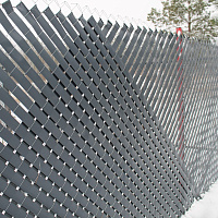 Лента для забора декоративная MAXIMUM 55 мм, 50 м, (RAL7016, серый)