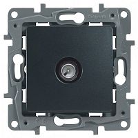 Розетка TV (антенна) Legrand ETIKA, антрацит