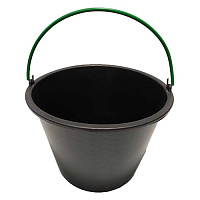 Ведро строительное 20л пластмассовое с обрезиненной ручкой RV Plast (0212)