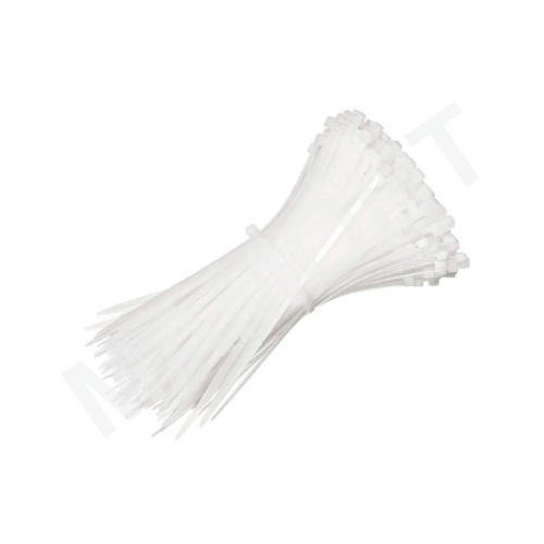 Хомут-стяжка 4 x 300 мм белый (100 шт.) АТРИОН