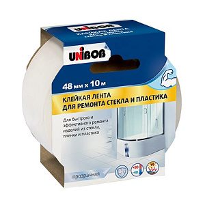 Лента клейкая для ремонта стекла и пластика 48 мм х 10 м UNIBOB