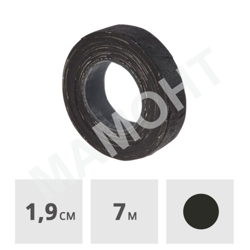 Изолента х/б 19 мм х 7 м черная STARTUL STANDART (ST9050-100)