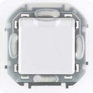 Розетка Legrand INSPIRIA с крышкой, белый