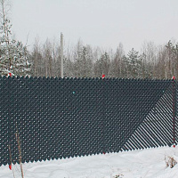 Лента для забора декоративная MAXIMUM 55 мм, 50 м, (RAL7016, серый)