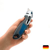 Нож пистолетный с выдвижным трапециевидным лезвием 18 мм МАМОНТ (INS-MMNT-1087)