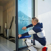 Пленка самоклеящаяся защитная для стекла синяя Storch Glasschutzfolie 0,5*100 м (498050)