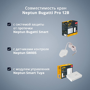 Кран с электроприводом Neptun Bugatti Pro 12В
