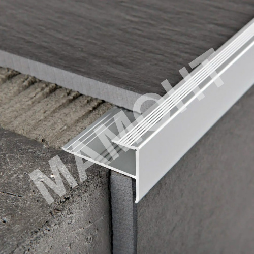 Уголок для плитки алюминиевый Profiling ПФ-10 серебро 2,7 м - Фото 2