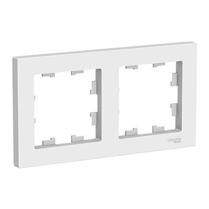 Рамка Systeme Electric ATLASDESIGN 2-постовая, белый