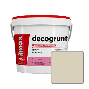 Грунт-контакт с кварцевым заполнителем ilmax decogrunt, 2702P, 20 кг