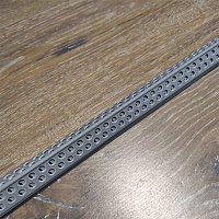 Уголок перфорированный ПВХ 23 х 23 мм, 3 м