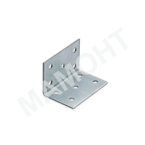 Уголок крепежный равносторонний KUR 40 x 40 x 60 мм, металл 2,0 мм ЕКТ (V020011)