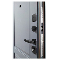 Дверь АРКТИК КЛАССИКА Муар черный / Графит нубук Промет