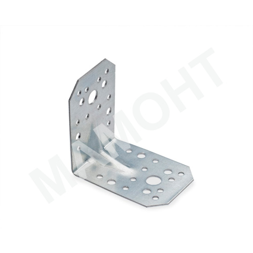 Уголок крепежный усиленный KUU 90 x 90 x 65 мм, металл 2,0 мм ЕКТ (V020007)