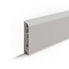 Плинтус напольный округлый 80 мм 2,2 м Ideal Дюра, 002 Светло-серый