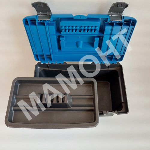 Ящик для инструментов 16" (410 х 230 х 190 мм) с морозостойким замком ПРАКТИК (27802201)